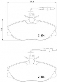 Комплект тормозных колодок PAGID T5092