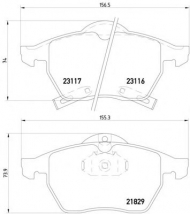 Комплект тормозных колодок PAGID T1112