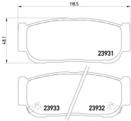 Комплект тормозных колодок PAGID T1363