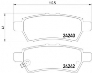 Комплект тормозных колодок PAGID T1523