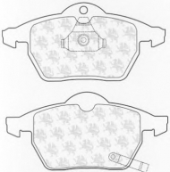 Комплект тормозных колодок QH Benelux BP1023