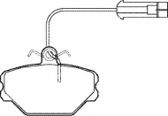 Комплект тормозных колодок QH Benelux BP467