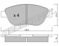 Комплект тормозных колодок TRUSTING 331.1