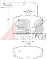 Комплект тормозных колодок A.B.S. 36847 OE