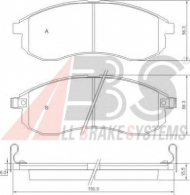 Комплект тормозных колодок A.B.S. 37481 OE