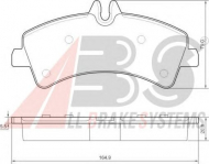 Комплект тормозных колодок A.B.S. 37554