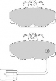 Комплект тормозных колодок NECTO FD6593A