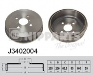 Тормозный барабан NIPPARTS J3402004
