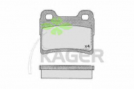 Комплект тормозных колодок KAGER 35-0676