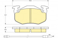 Комплект тормозных колодок GIRLING 6103283