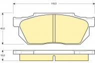 Комплект тормозных колодок GIRLING 6103589