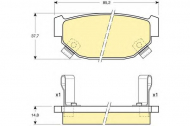 Комплект тормозных колодок GIRLING 6103819