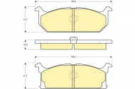 Комплект тормозных колодок GIRLING 6103829