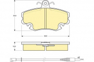 Комплект тормозных колодок GIRLING 6104001
