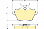 Комплект тормозных колодок GIRLING 6111471