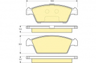 Комплект тормозных колодок GIRLING 6131089