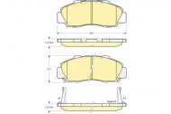 Комплект тормозных колодок GIRLING 6131969