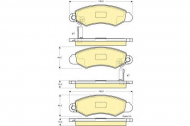 Комплект тормозных колодок GIRLING 6132154