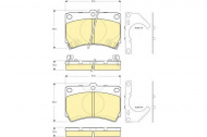 Комплект тормозных колодок GIRLING 6132529