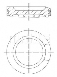 Поршень MAHLE ORIGINAL 033 04 00