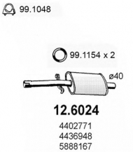 Амортизатор ASSO 12.6024