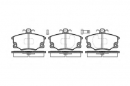 Комплект тормозных колодок WOKING P0463.80
