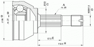 Шарнирный комплект OPEN PARTS CVJ5018.10