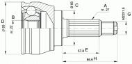 Шарнирный комплект OPEN PARTS CVJ5241.10