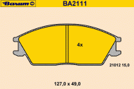 Комплект тормозных колодок BARUM BA2111