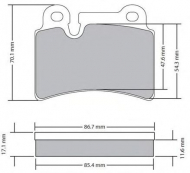 Комплект тормозных колодок FREMAX FBP-1709