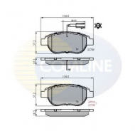 Комплект тормозных колодок COMLINE CBP11038