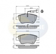 Комплект тормозных колодок COMLINE CBP11702