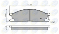 Комплект тормозных колодок COMLINE CBP0423