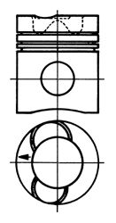 Поршень KOLBENSCHMIDT 93938600