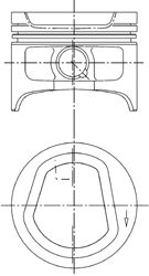 Поршень KOLBENSCHMIDT 94553600