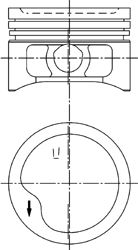 Поршень KOLBENSCHMIDT 97286600