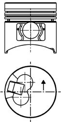 Поршень KOLBENSCHMIDT 40059600
