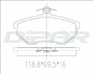 Комплект тормозных колодок DITAS DFB2596