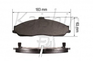 Комплект тормозных колодок KAISHIN D10161