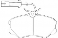 Комплект тормозных колодок WAGNER WBP21185A