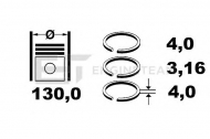 Комплект колец ET ENGINETEAM R1001100