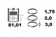 Комплект колец ET ENGINETEAM R1005600