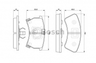 Комплект тормозных колодок BOSCH 0 986 424 006