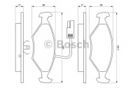 Комплект тормозных колодок BOSCH 0 986 424 178