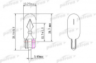 Лампа накаливания PATRON PLWY5W