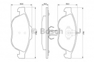 Комплект тормозных колодок BOSCH 0 986 424 507