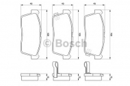 Комплект тормозных колодок BOSCH 0 986 424 695