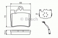 Комплект тормозных колодок BOSCH 0 986 424 830