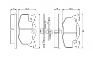 Комплект тормозных колодок BOSCH 0 986 460 983