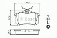 Комплект тормозных колодок BOSCH 0 986 461 769